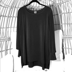 Clara Sun Woo Hi-low Peekaboo Cuff Tunic